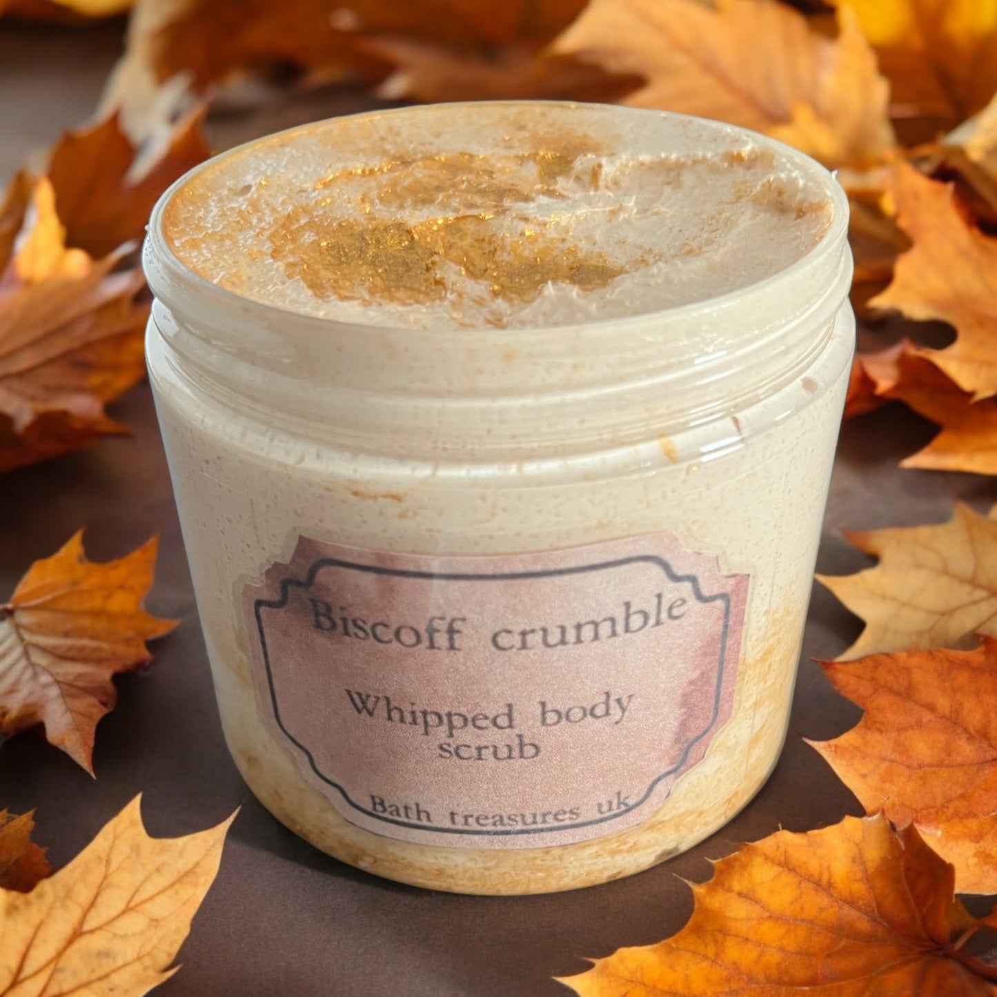 Biscoff crumble whipped body scrub 💫