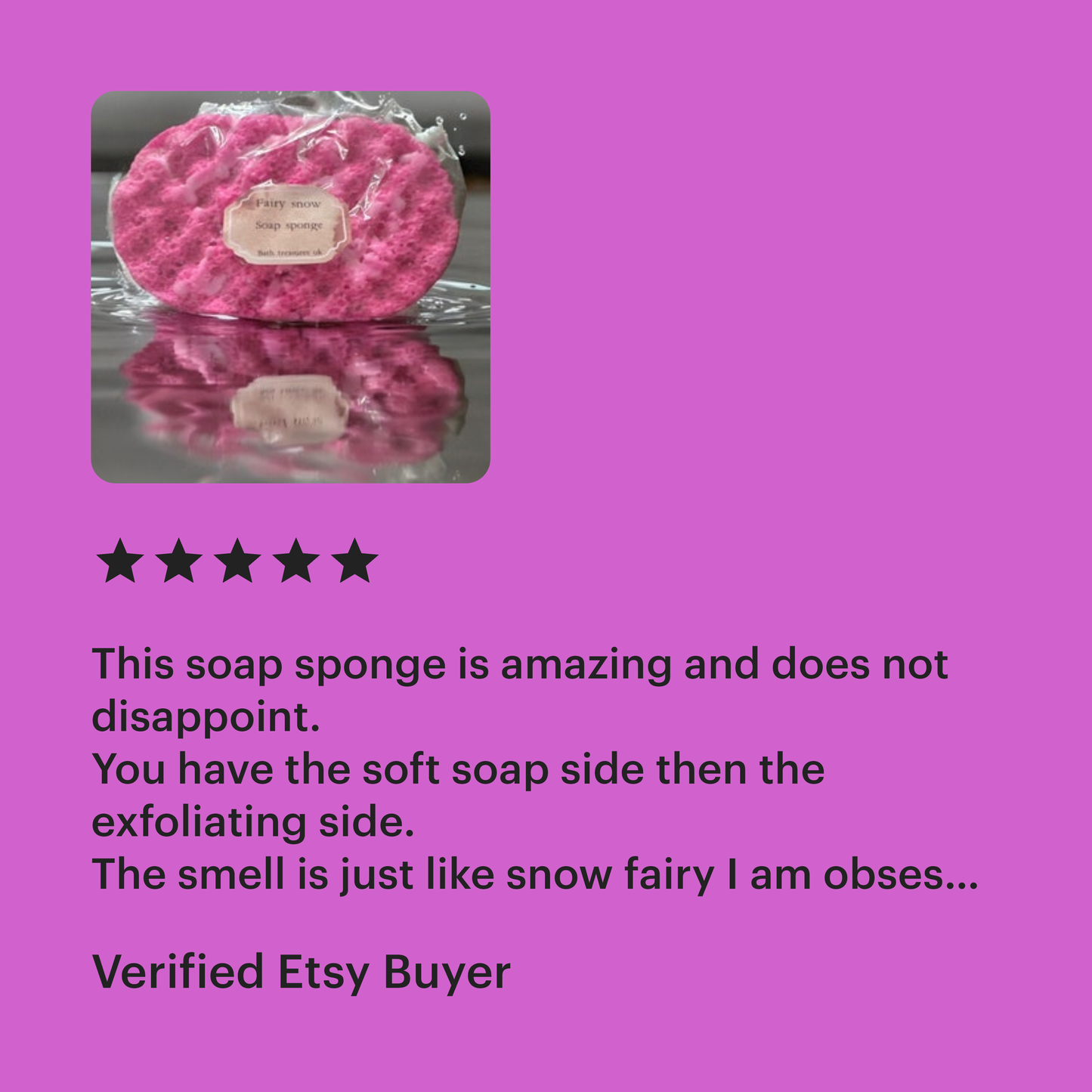 Fairy snow soap sponge 💫