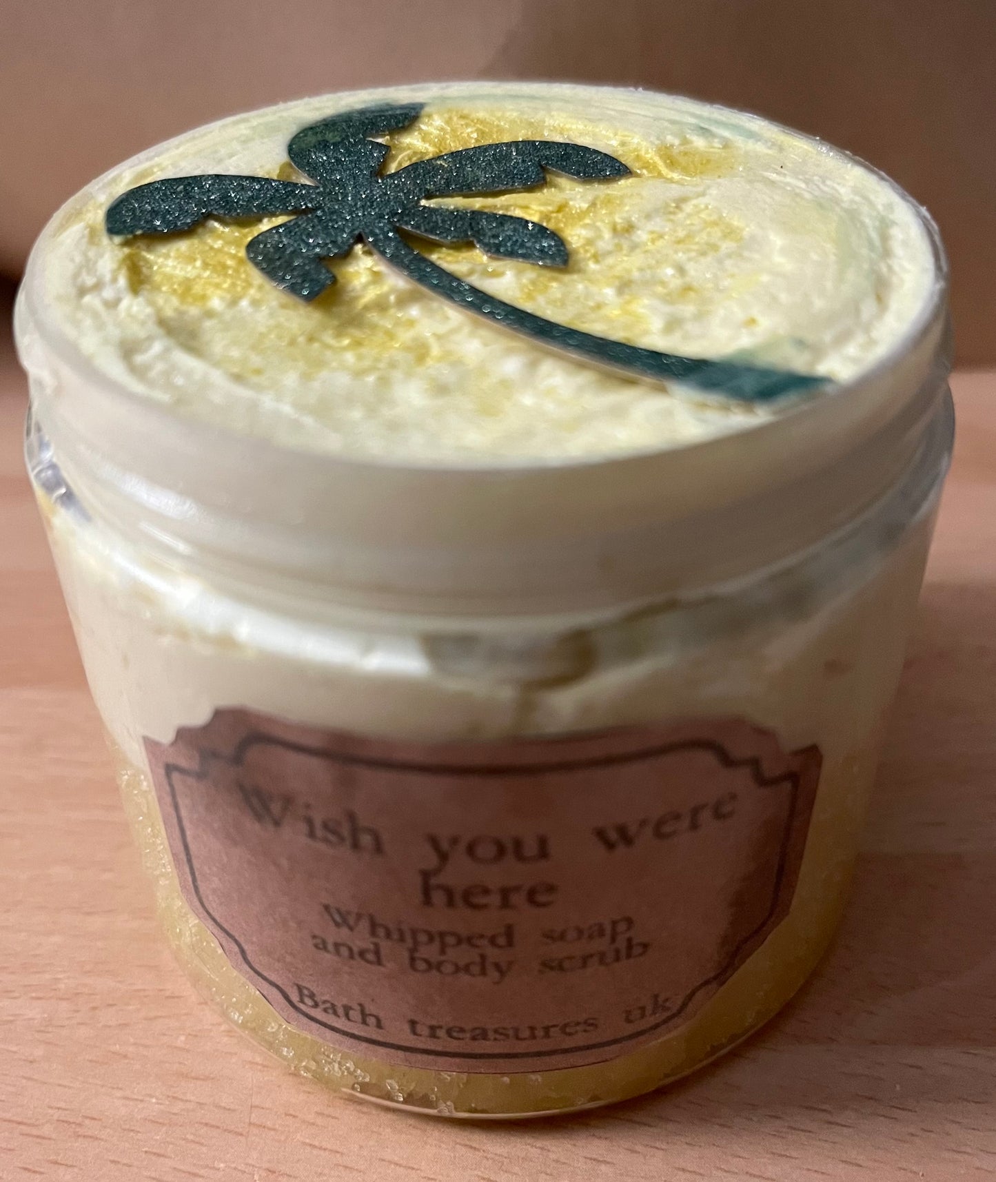 Wish you were here whipped soap and body scrub 💫