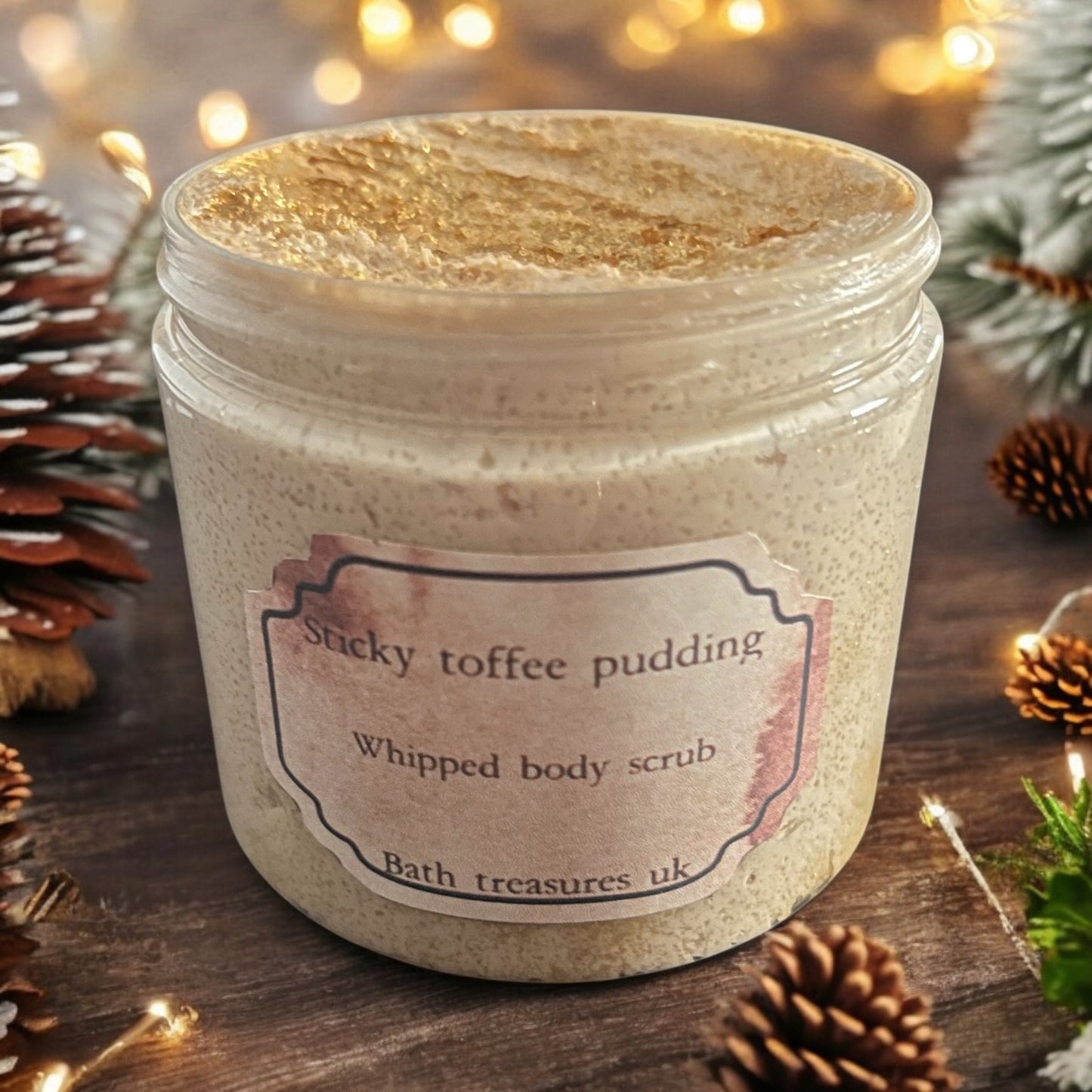 Sticky toffee pudding whipped body scrub 💫