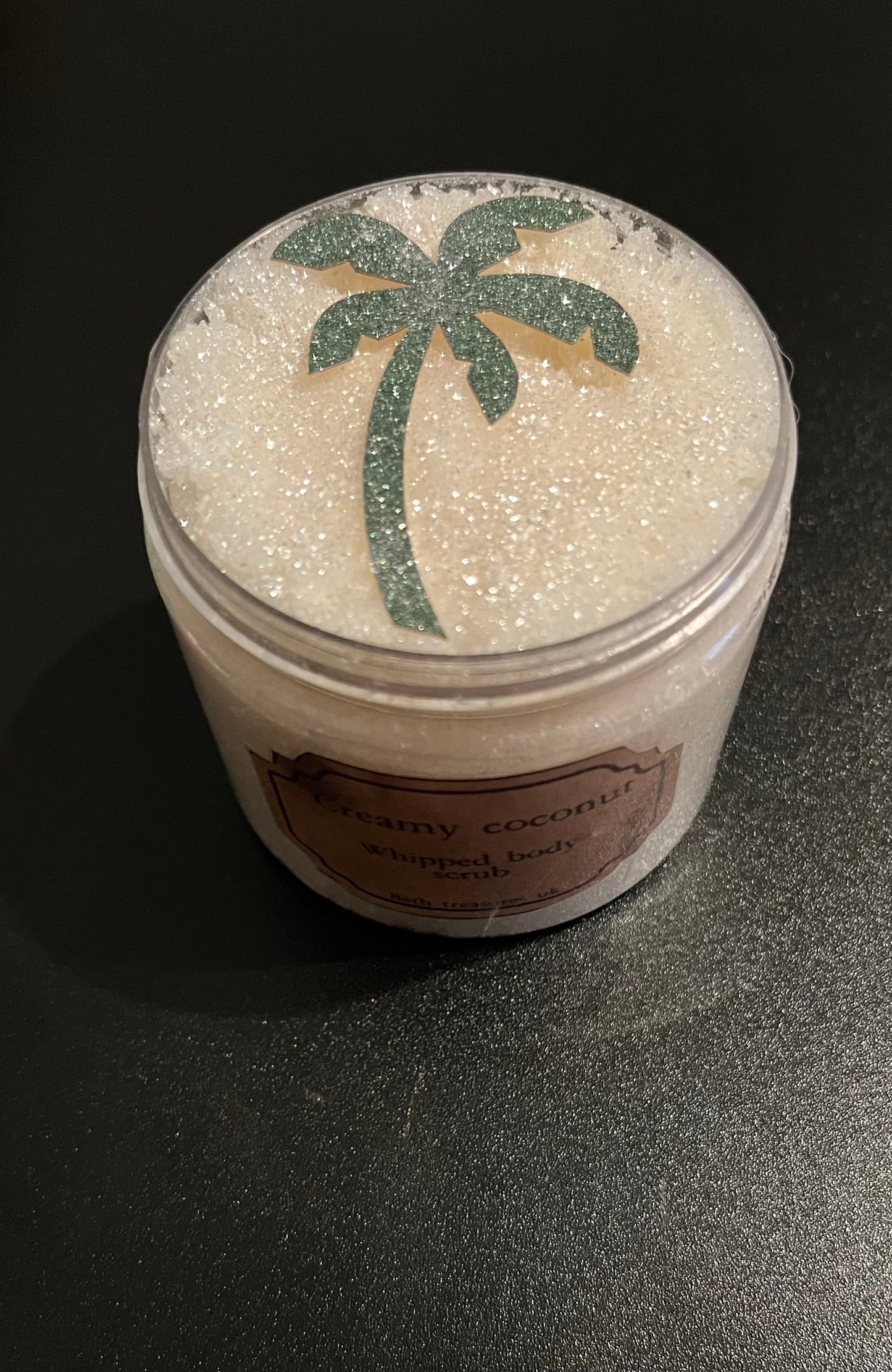 Creamy coconut whipped body scrub 💫