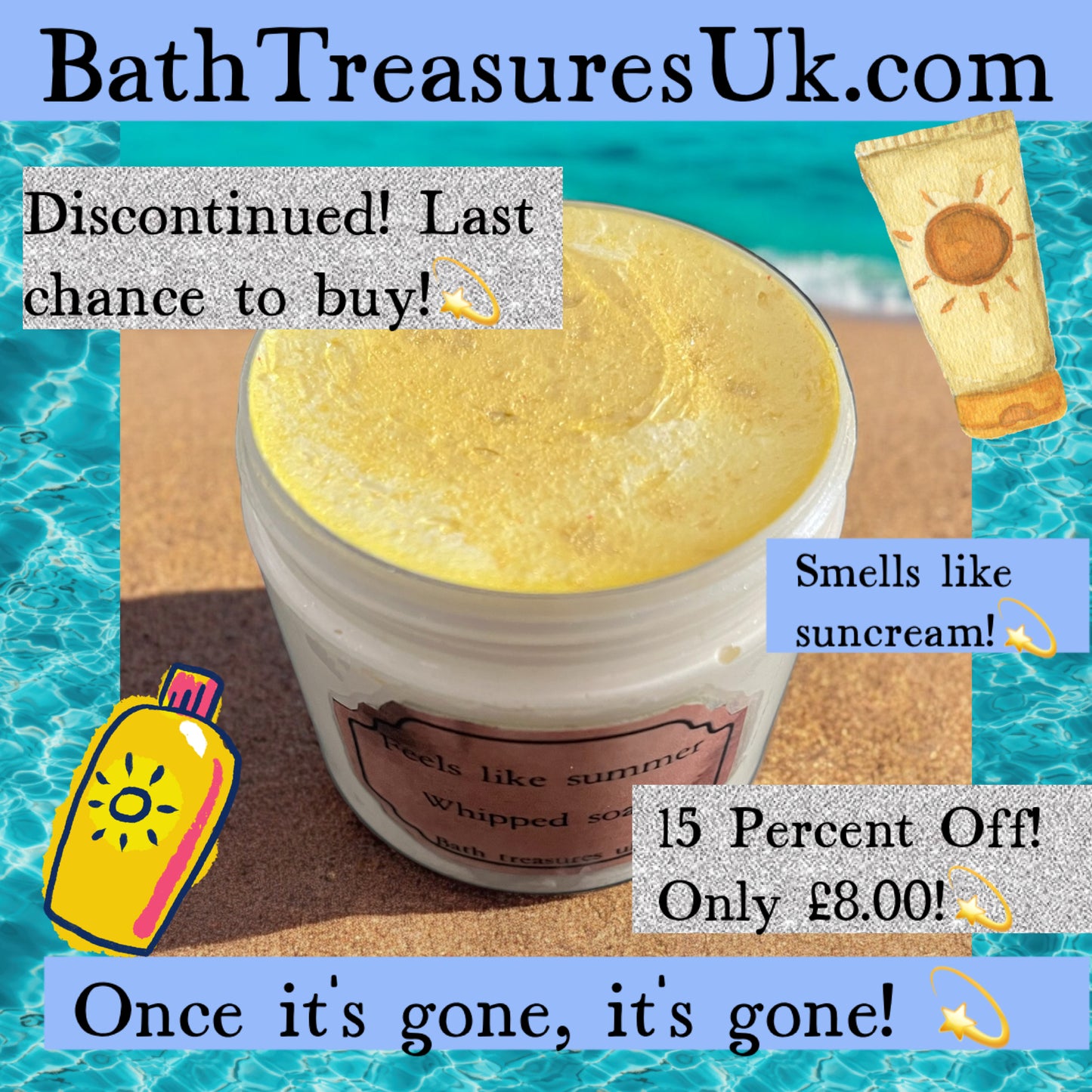 Feels like summer whipped soap 💫