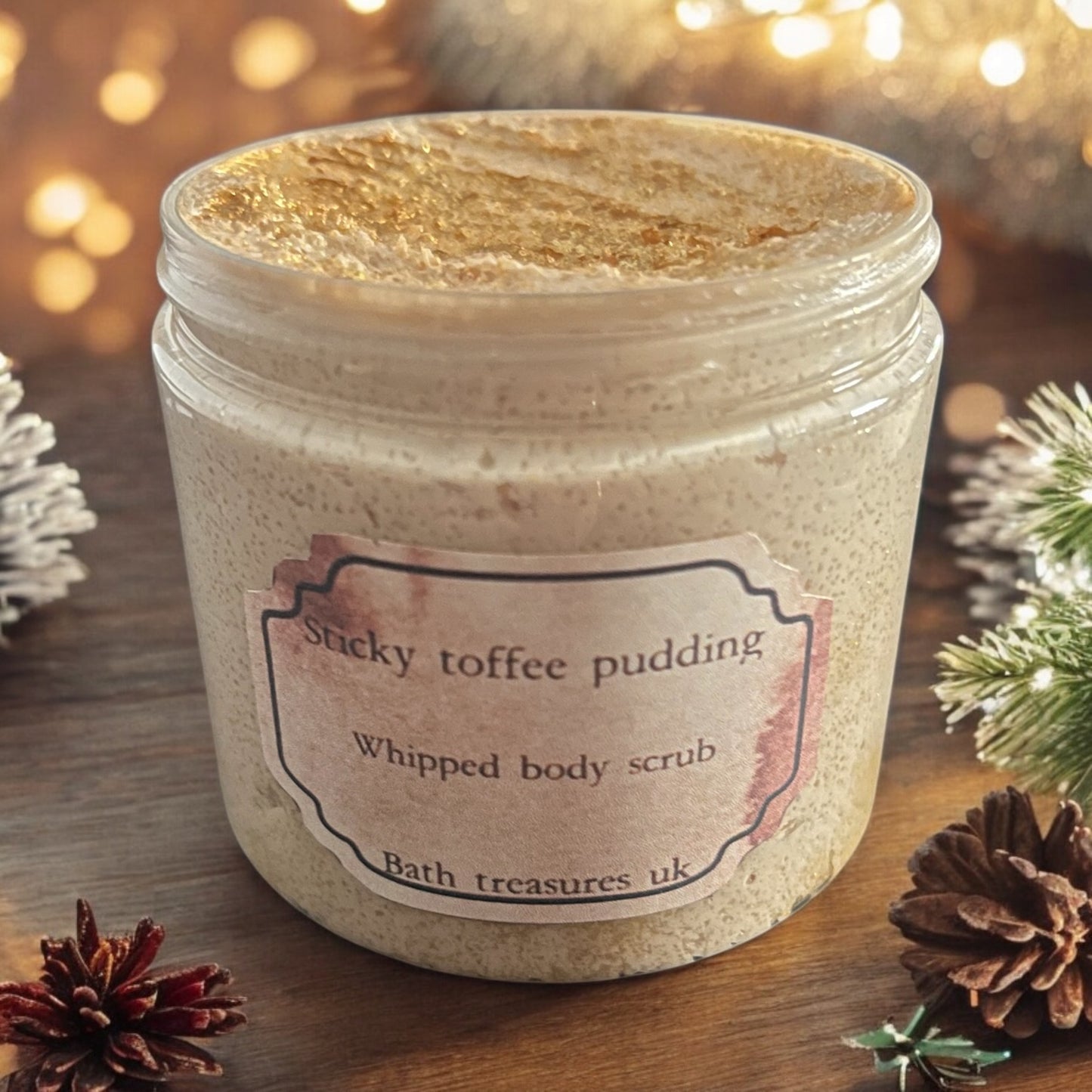 Sticky toffee pudding whipped body scrub 💫