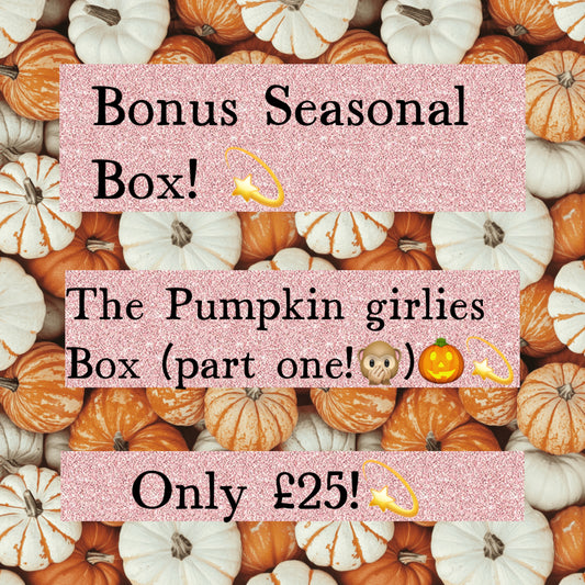 Bonus Seasonal Box! The Pumpkin Girlies Box (part one!🙊)🎃💫