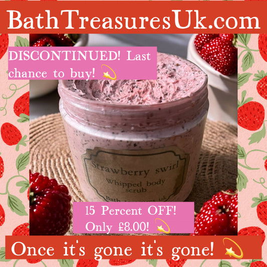 Strawberry swirl whipped body scrub 💫