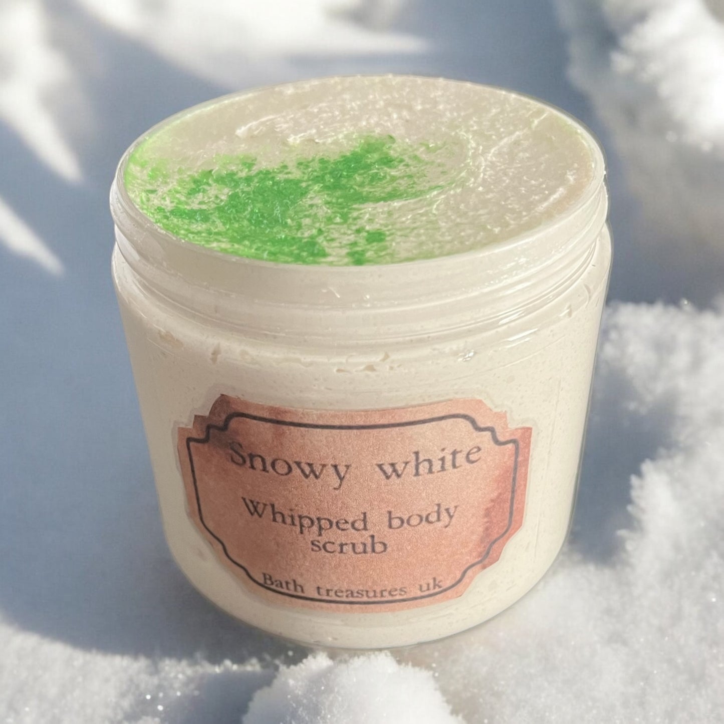 Snowy white whipped body scrub 💫