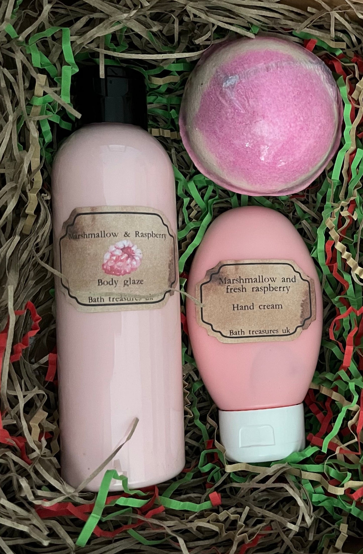 Marshmallow and raspberry gift set 💫