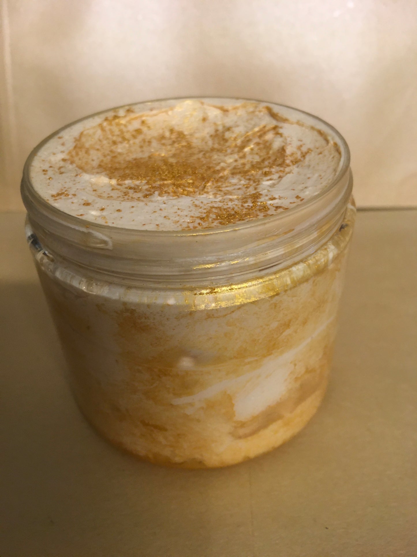 Caramel swirl whipped soap 💫