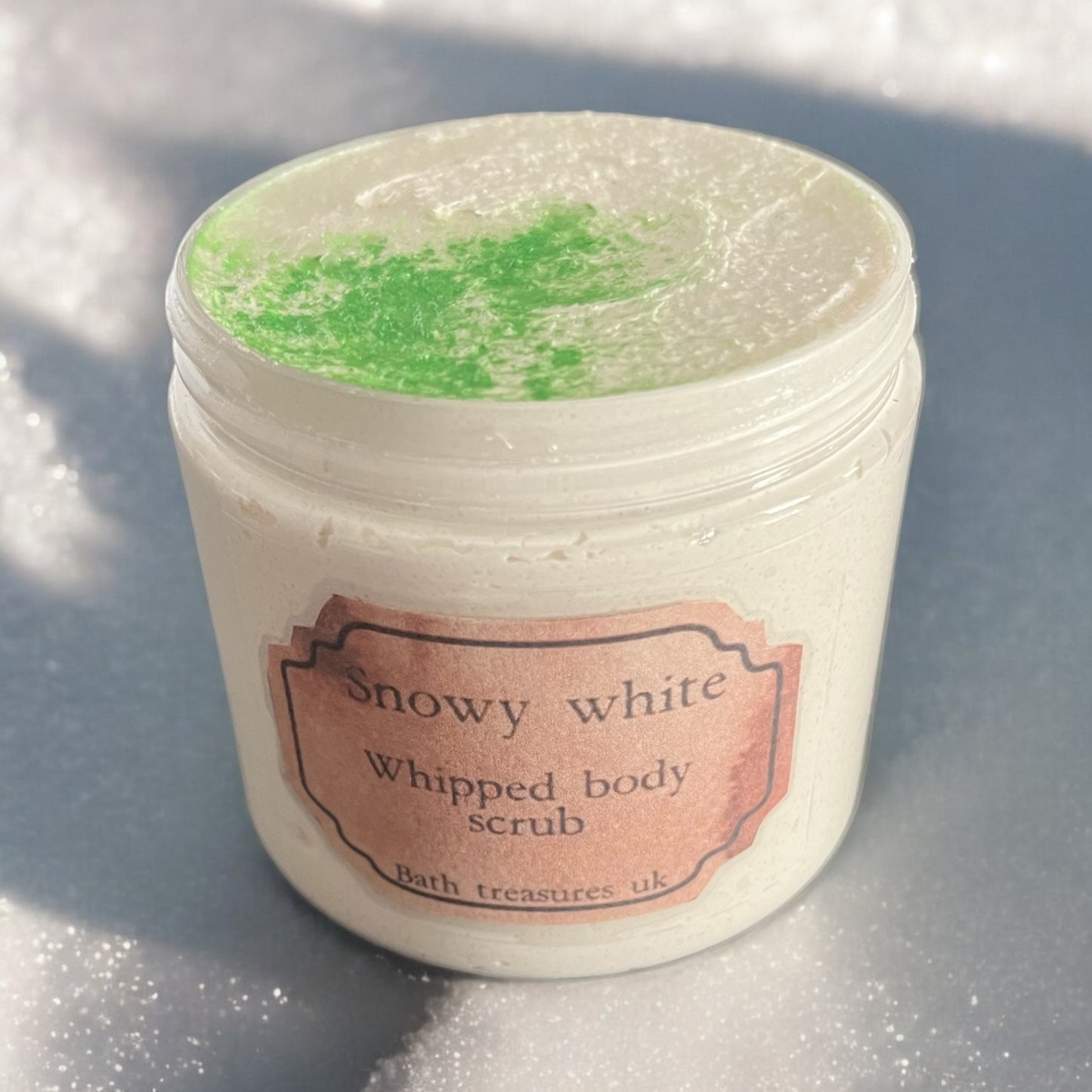 Snowy white whipped body scrub 💫