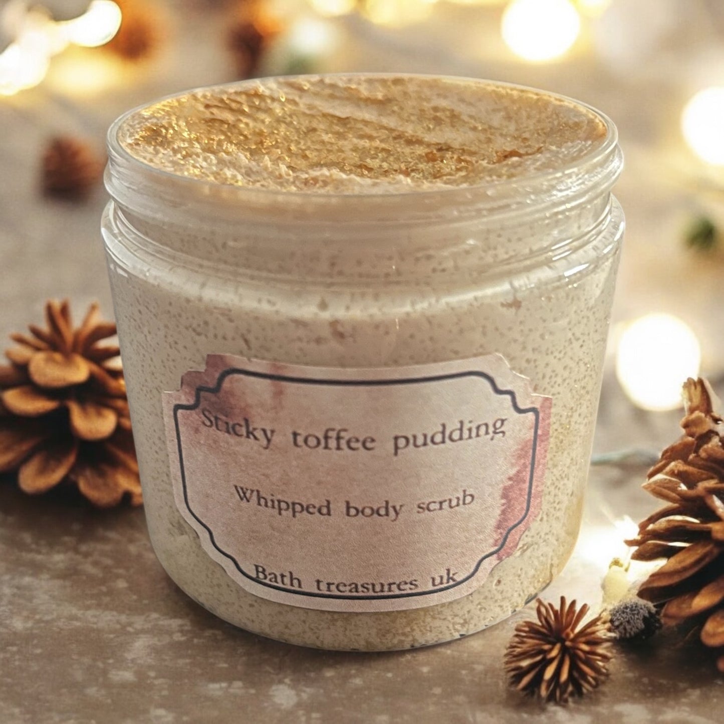 Sticky toffee pudding whipped body scrub 💫