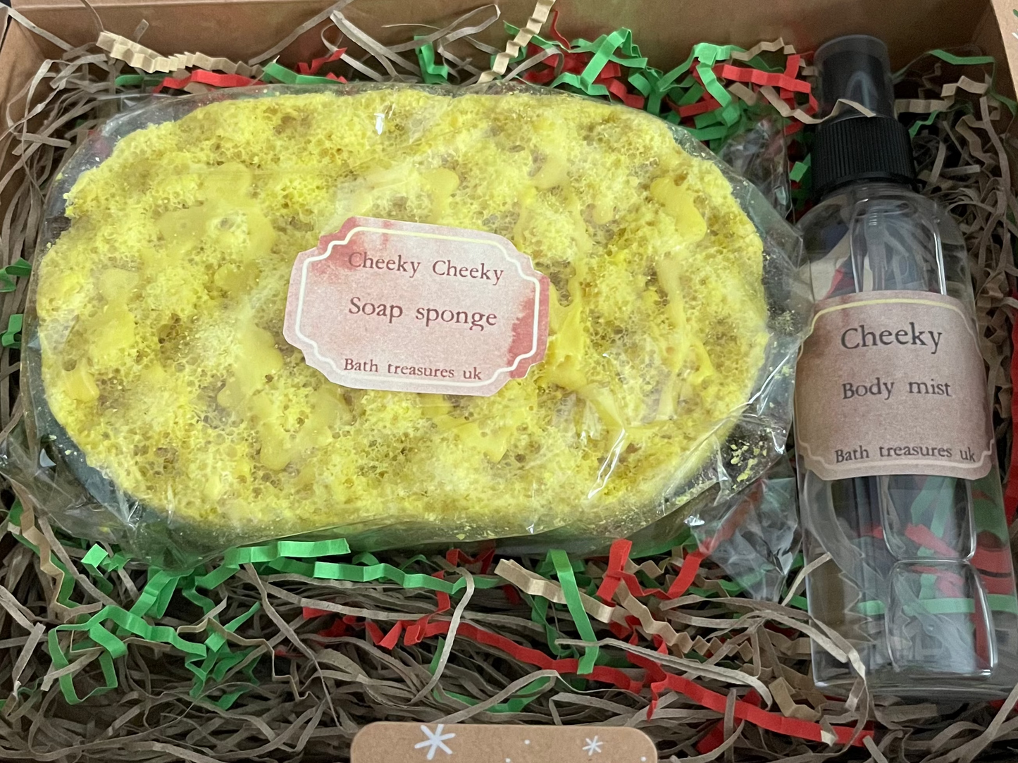 Soap sponge and body mist gift set 💫