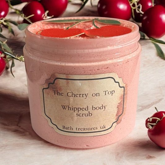 The cherry on top whipped body scrub 💫