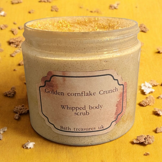 Golden cornflake crunch whipped body scrub 💫