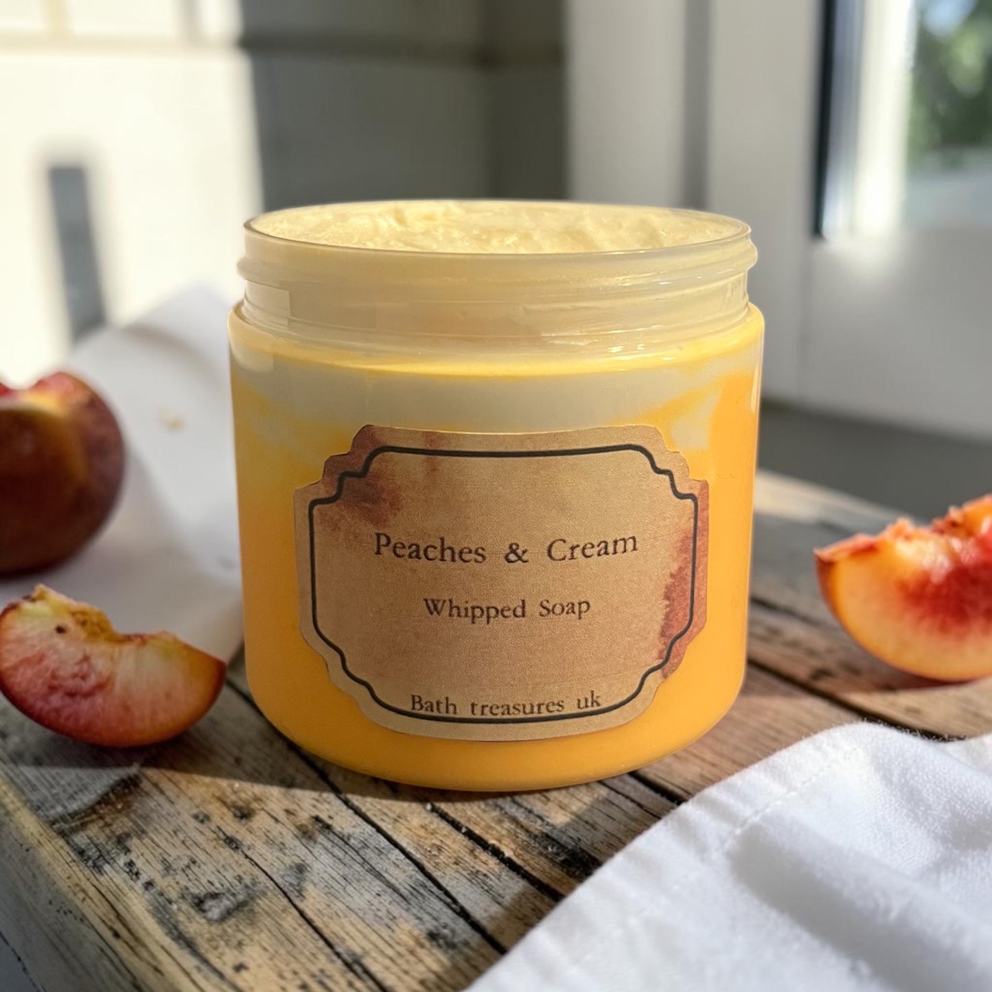 Peaches & Cream Whipped Soap 💫