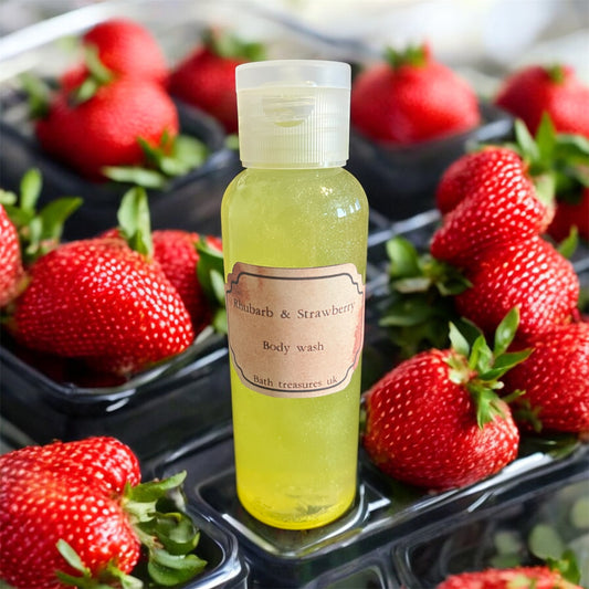 Trial & Travel size Body Wash- Rhubarb & Strawberry 💫