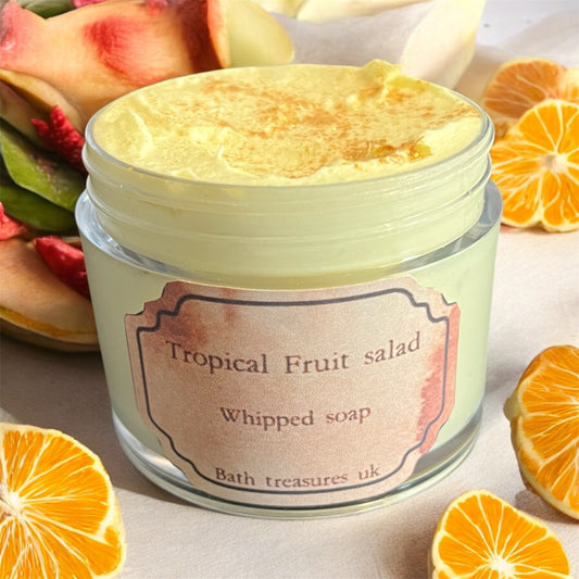 Trial & Travel size - Tropical fruit salad whipped soap 💫