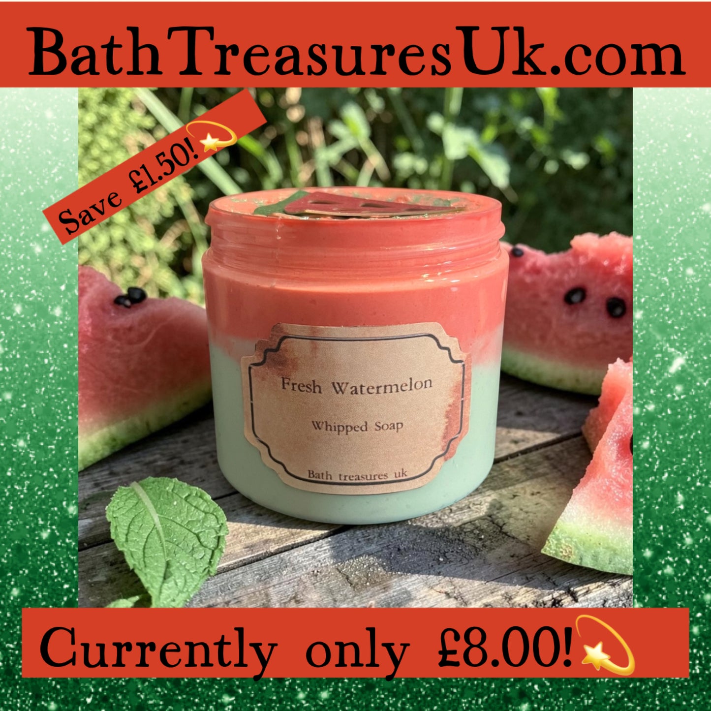 Fresh Watermelon Whipped Soap 💫
