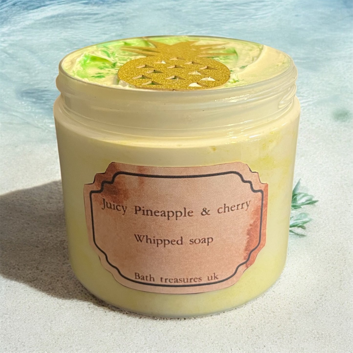 Juicy pineapple & Cherry whipped soap 💫