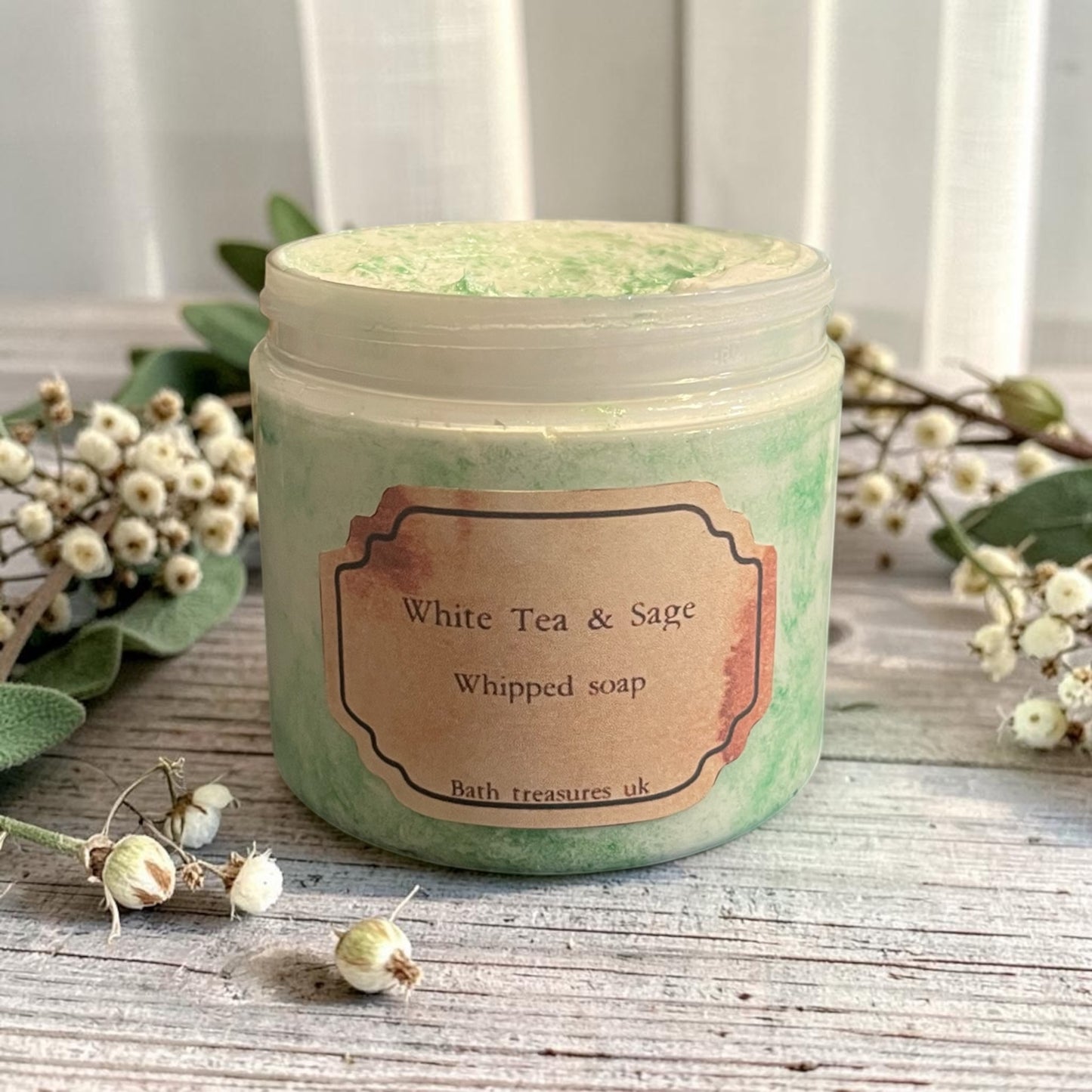 White Tea & Sage Whipped Soap 💫