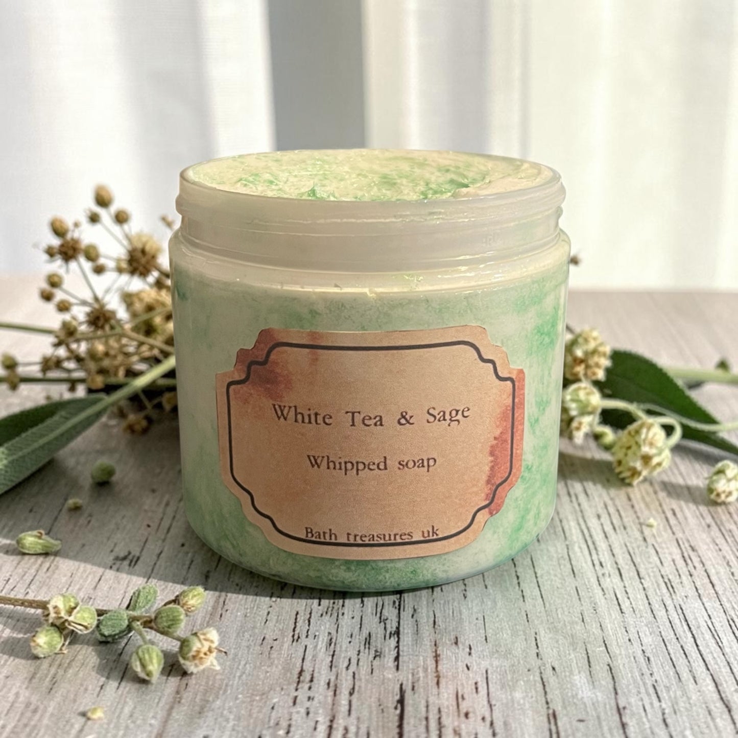 White Tea & Sage Whipped Soap 💫