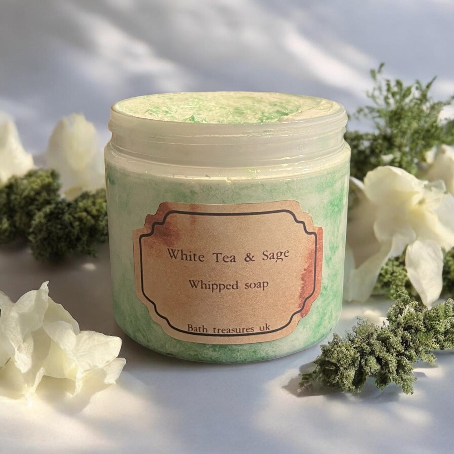 White Tea & Sage Whipped Soap 💫
