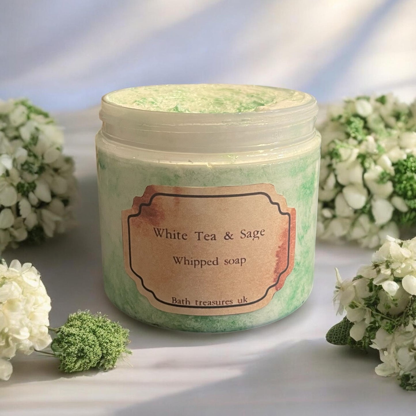 White Tea & Sage Whipped Soap 💫