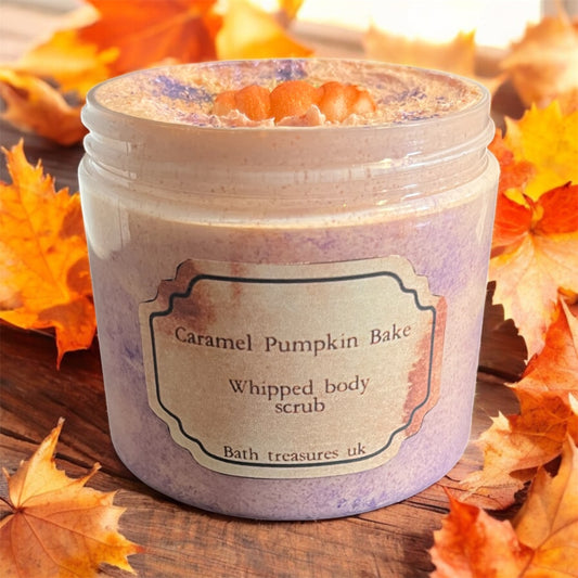 Caramel pumpkin bake whipped body scrub 💫