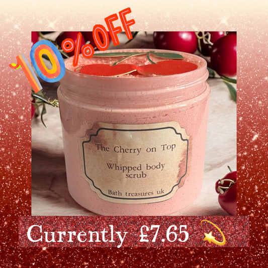 The cherry on top whipped body scrub 💫