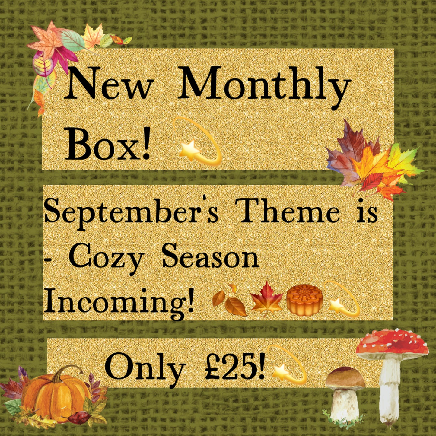 September Monthly Box - Cozy Season Incoming! 🍂🍁🥮💫