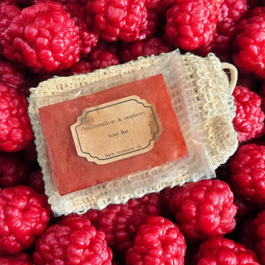 Marshmallow & Raspberry Soap Bar 💫