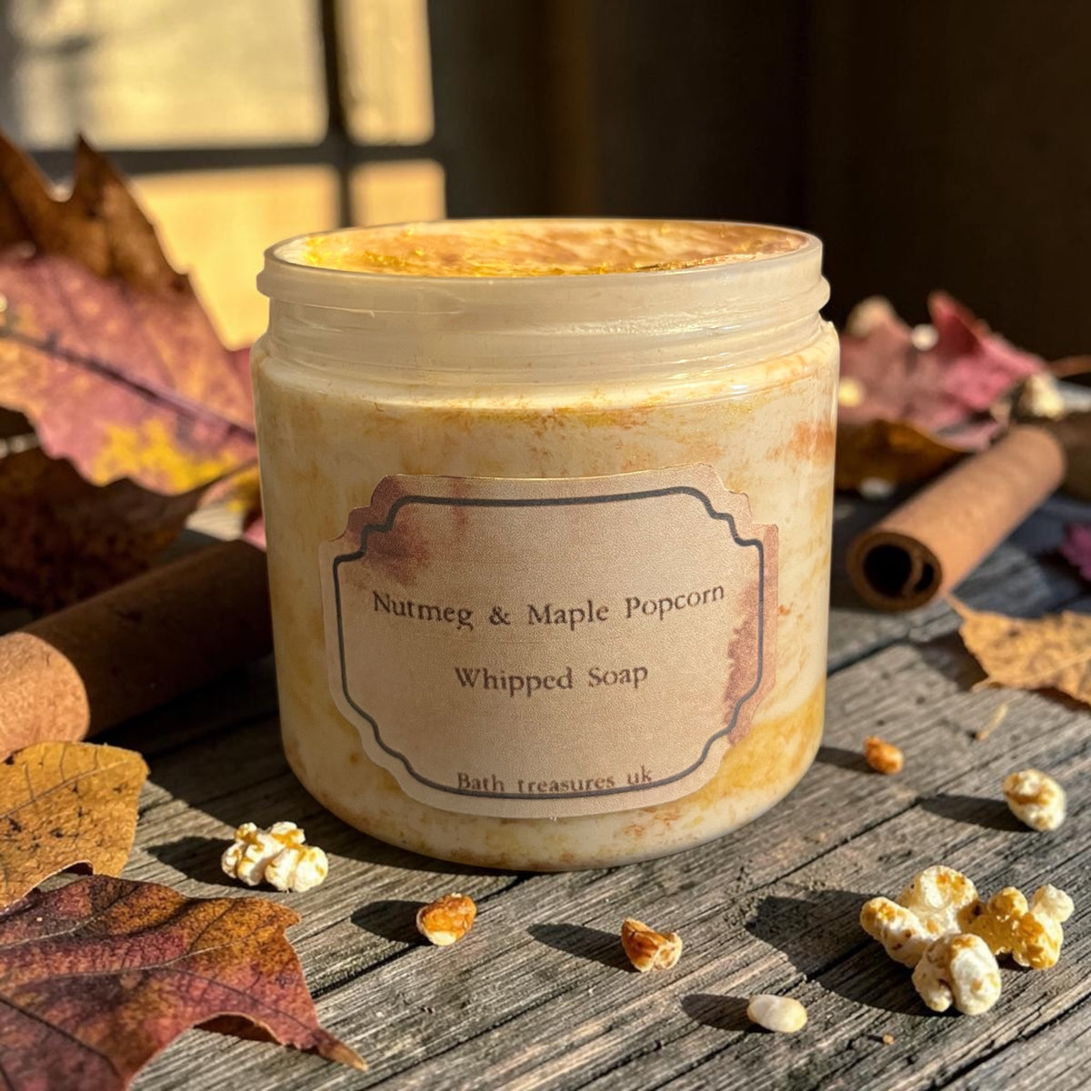 Nutmeg & Maple Popcorn Whipped Soap🍿🍁🍂💫