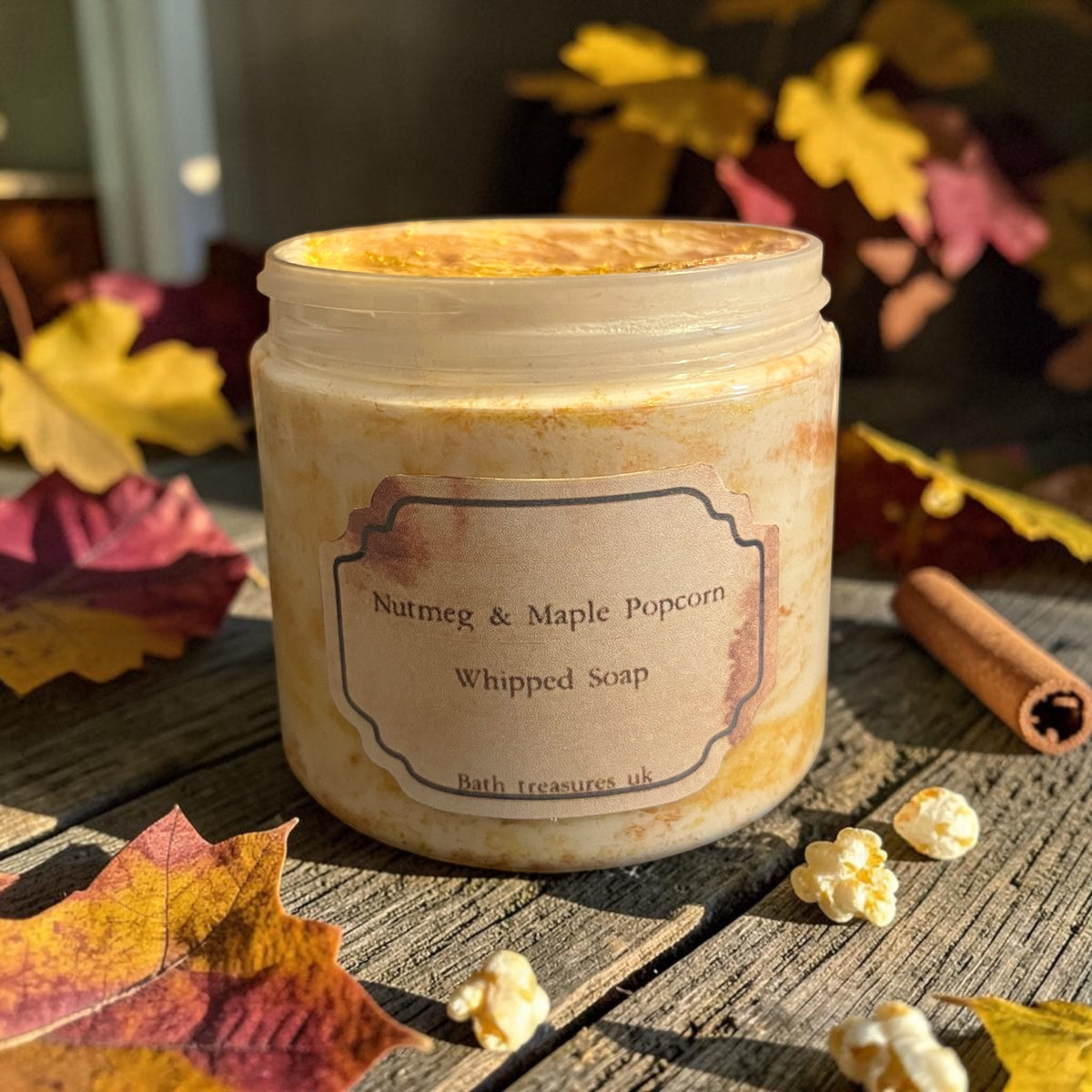 Nutmeg & Maple Popcorn Whipped Soap🍿🍁🍂💫