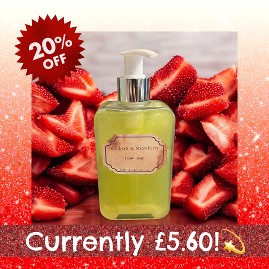 Rhubarb & Strawberry hand soap 💫