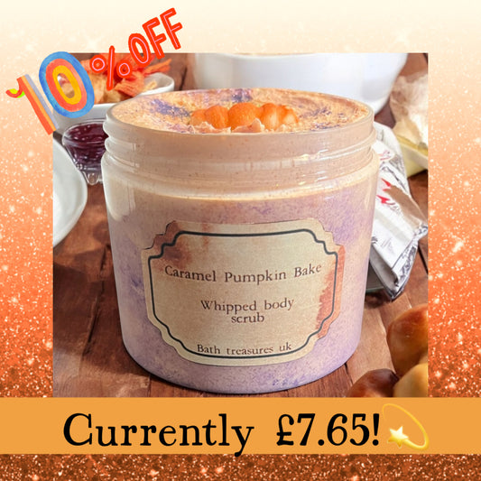 Caramel pumpkin bake whipped body scrub 💫