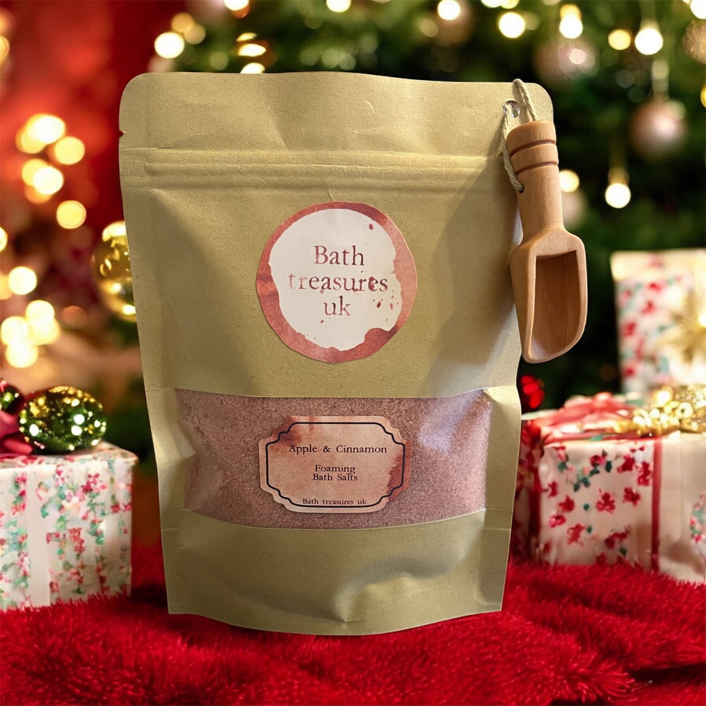 Apple & Cinnamon foaming bath salts 💫