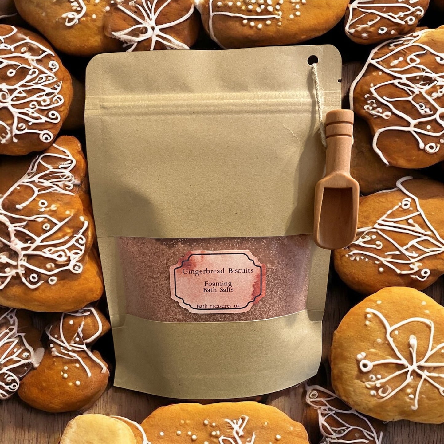Gingerbread Biscuits foaming bath salts 💫