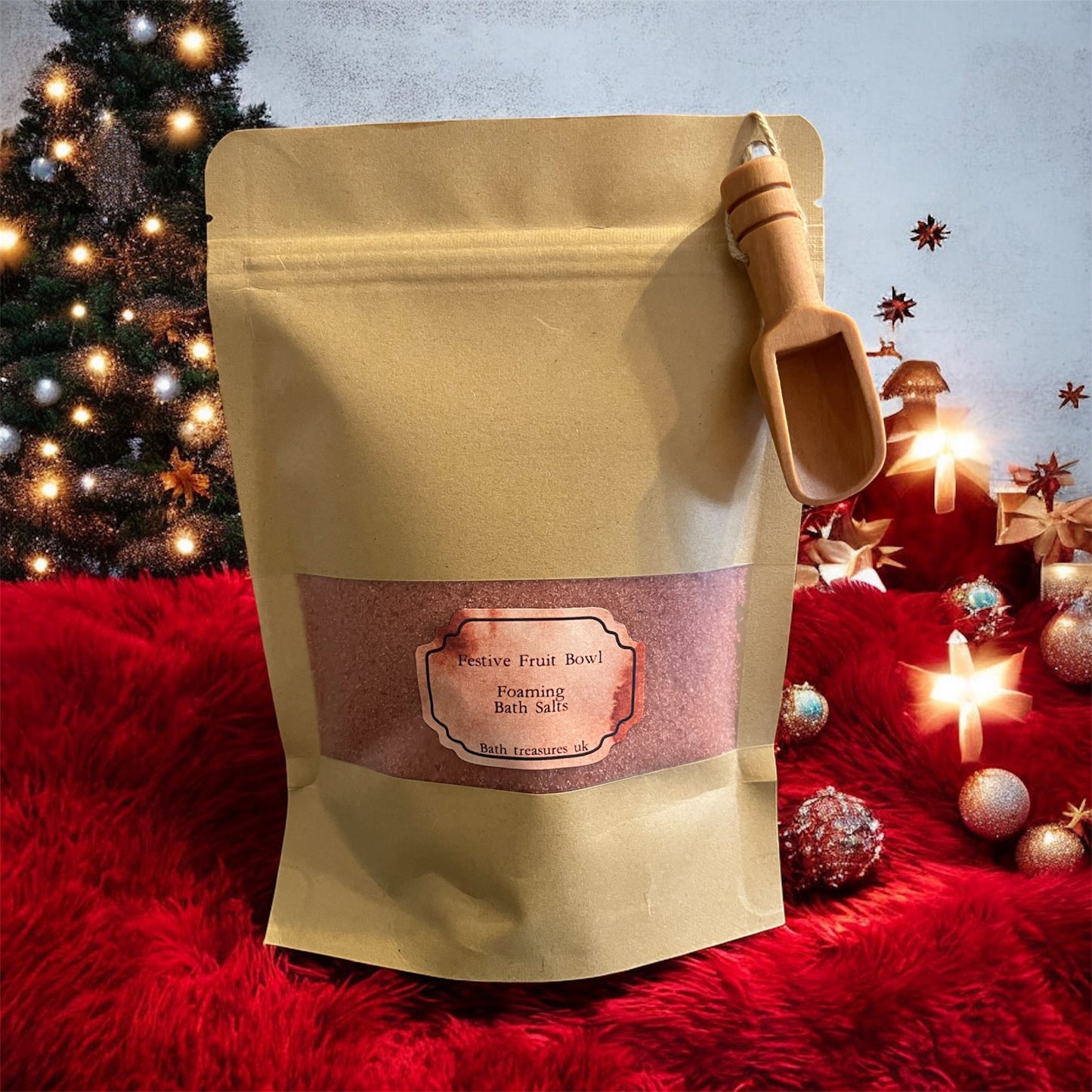 Festive fruit bowl foaming bath salts 💫