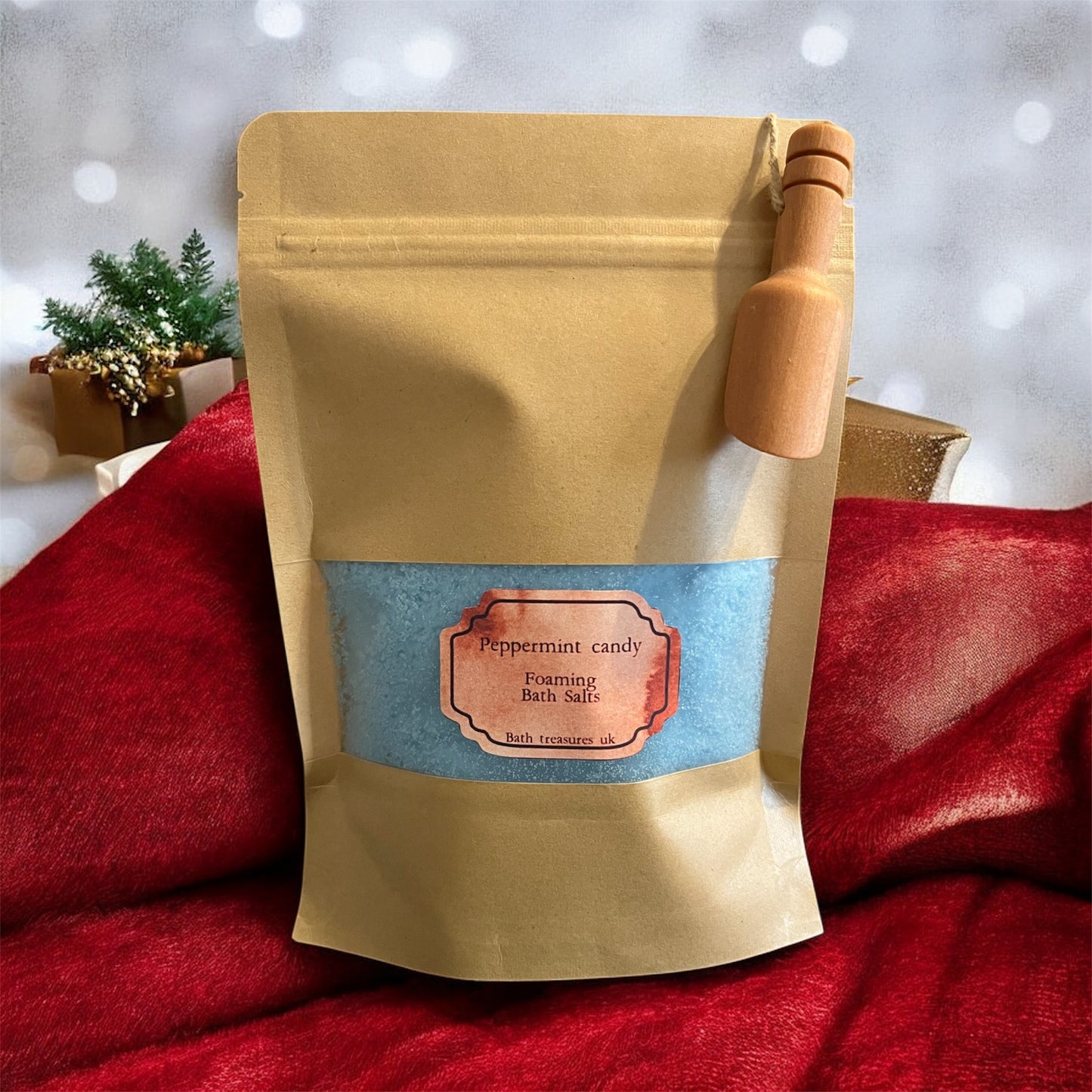 Peppermint candy foaming bath salts 💫