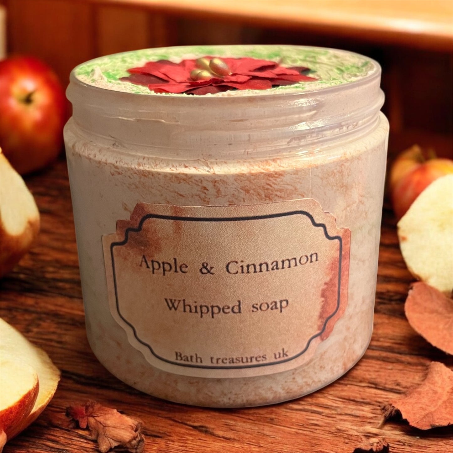 Apple & cinnamon whipped soap 💫