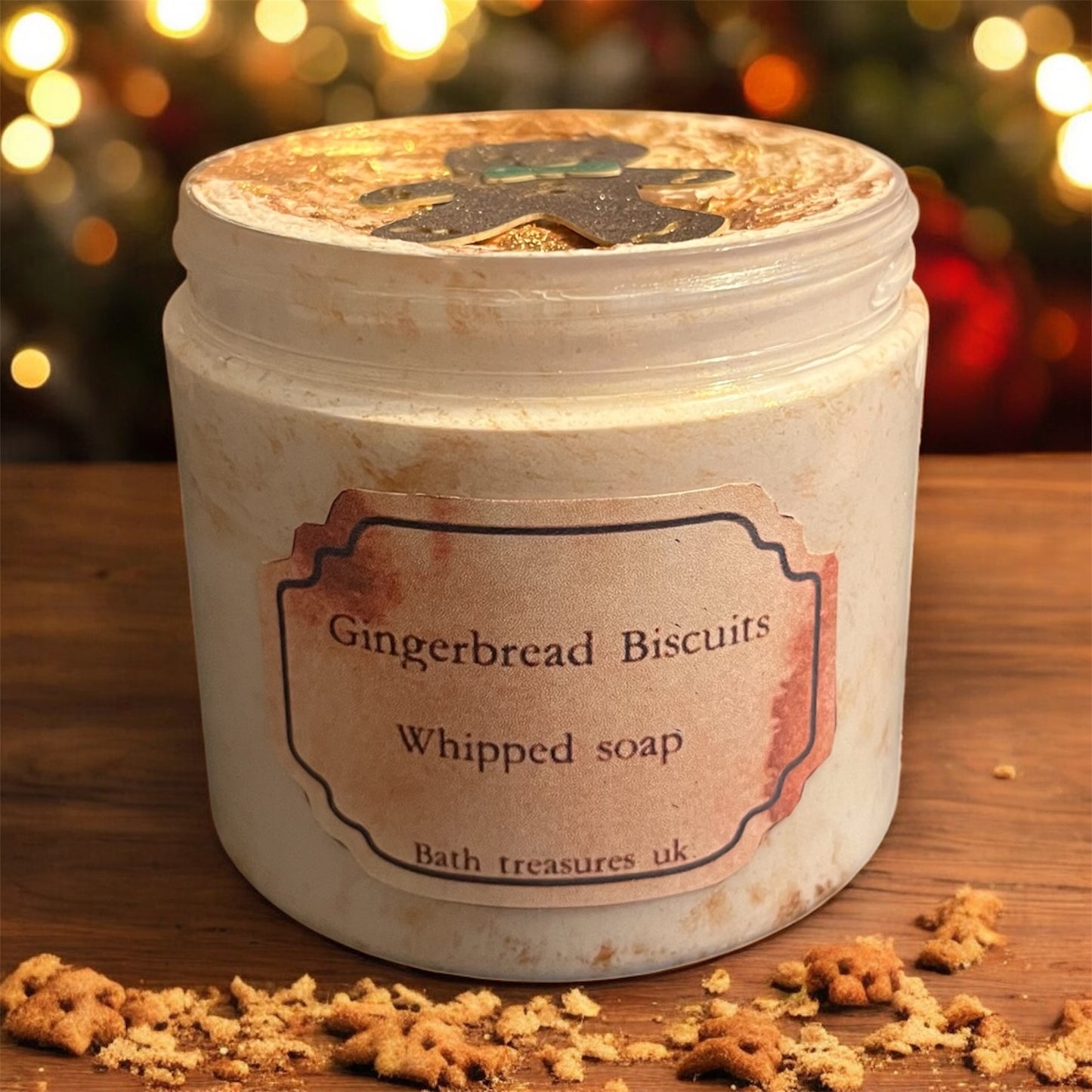 Gingerbread biscuits whipped soap 💫
