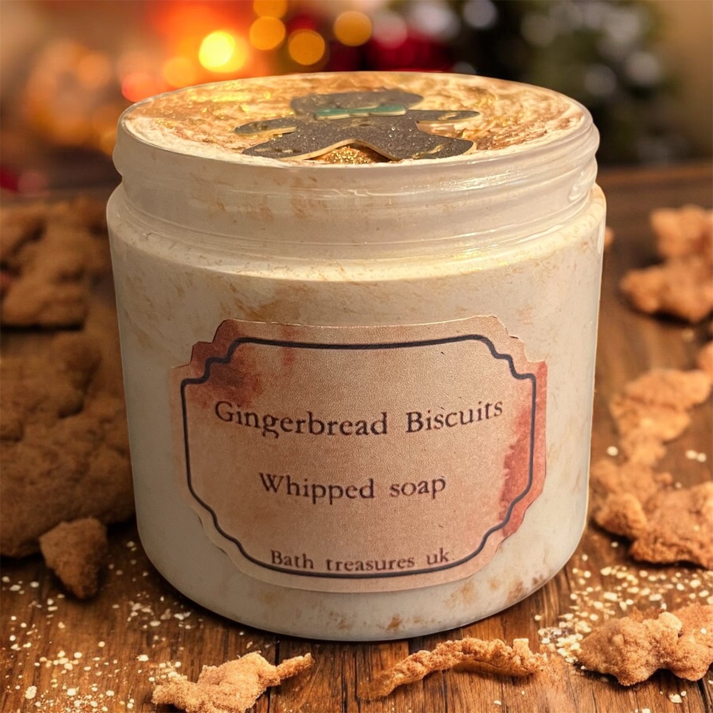 Gingerbread biscuits whipped soap 💫