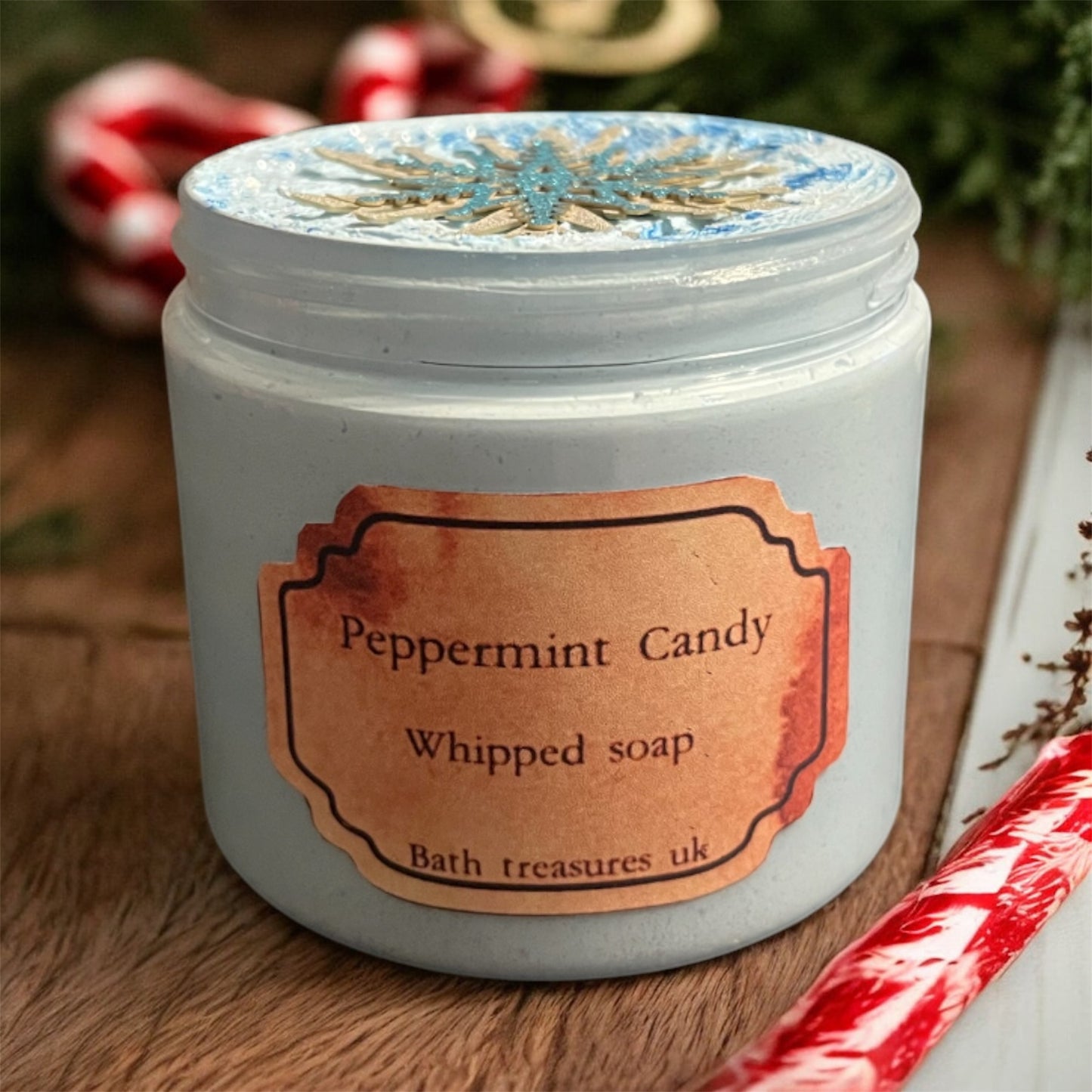 Peppermint candy whipped soap 💫