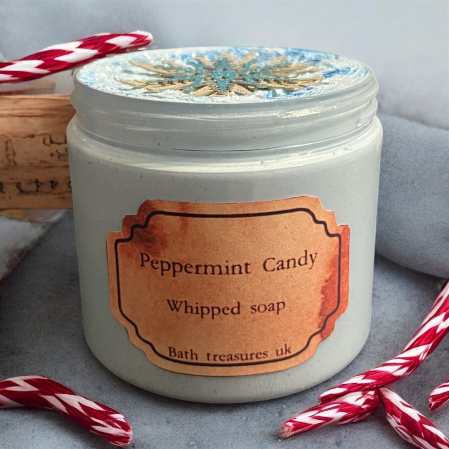 Peppermint candy whipped soap 💫