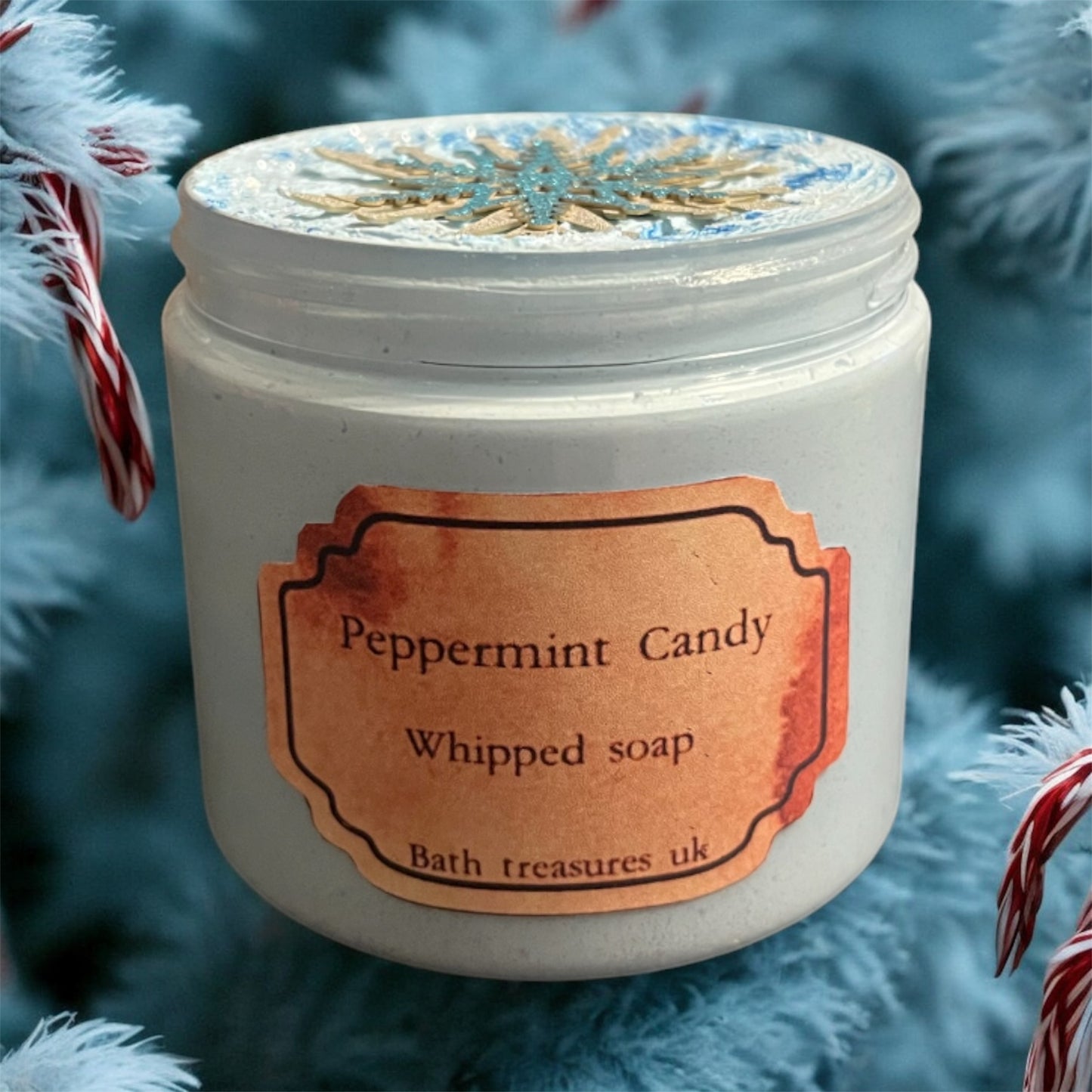 Peppermint candy whipped soap 💫