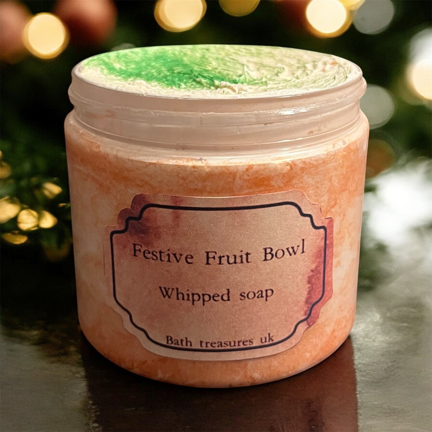 Festive fruit bowl whipped soap 💫