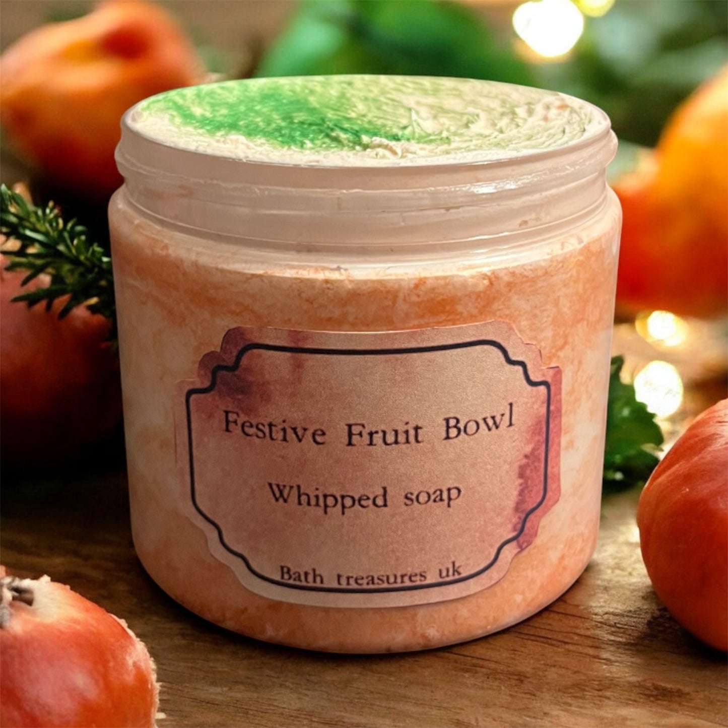 Festive fruit bowl whipped soap 💫
