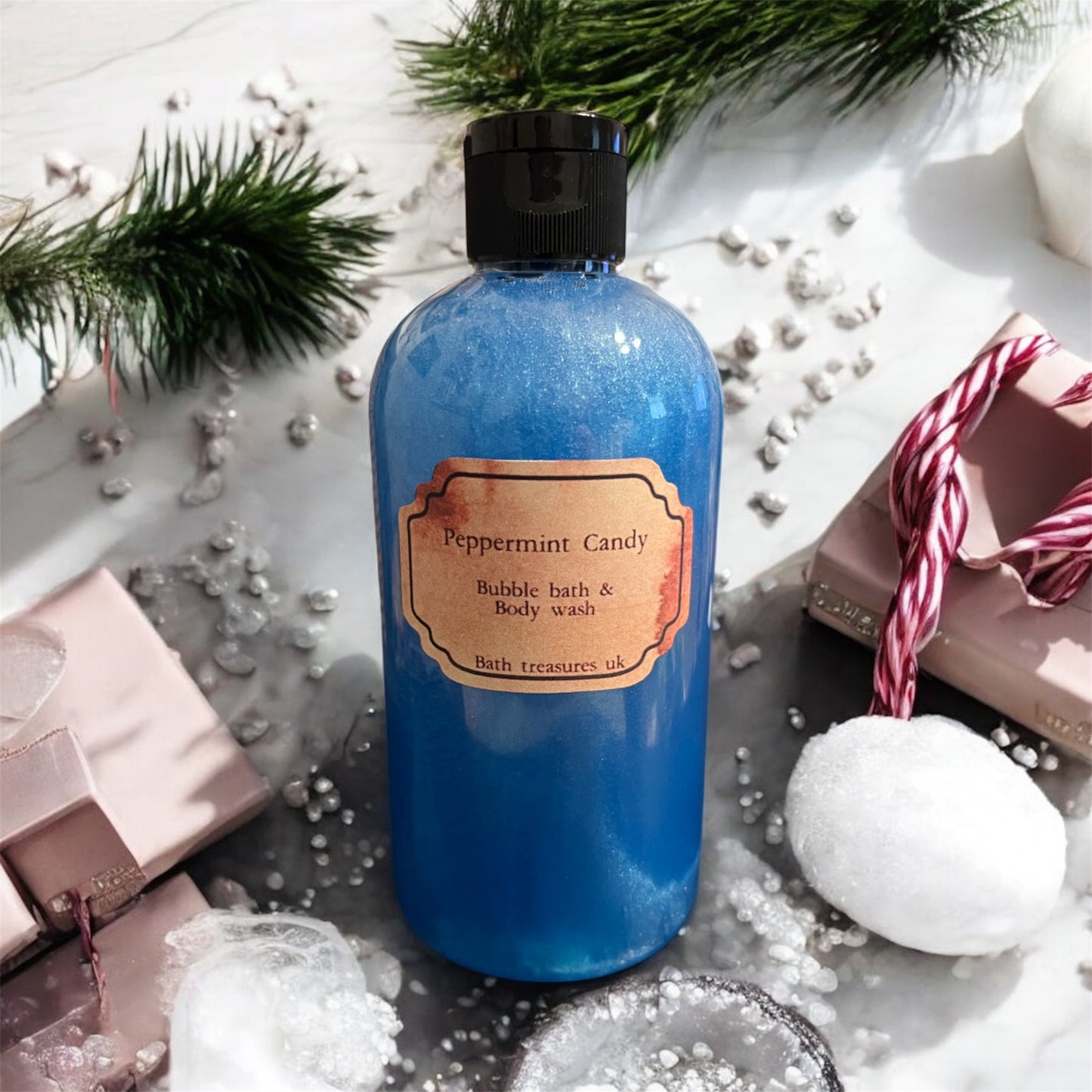 Peppermint candy 2 in 1 Bubble Bath & Body Wash 💫