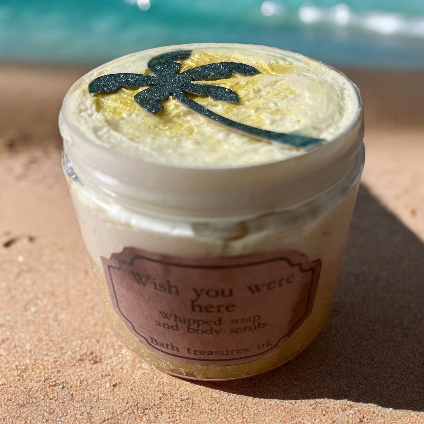 Wish you were here whipped soap and body scrub 💫