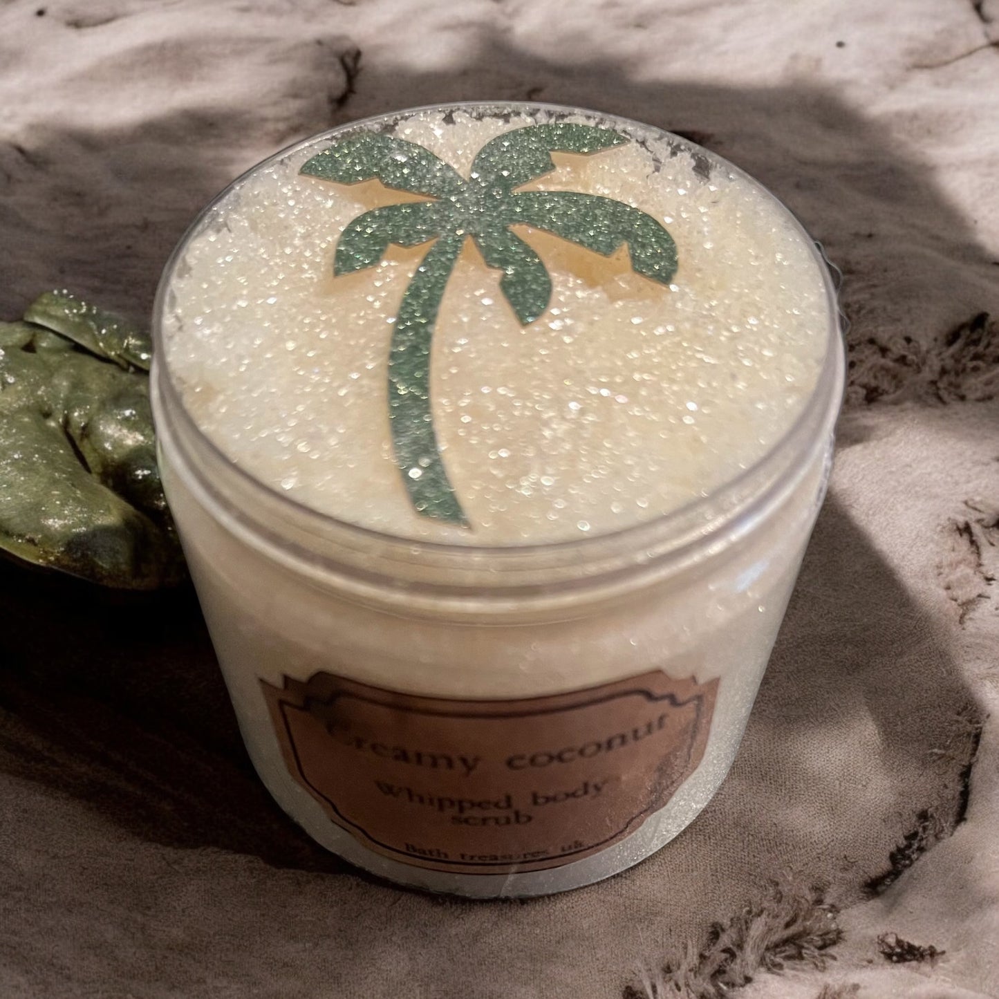 Creamy coconut whipped body scrub 💫