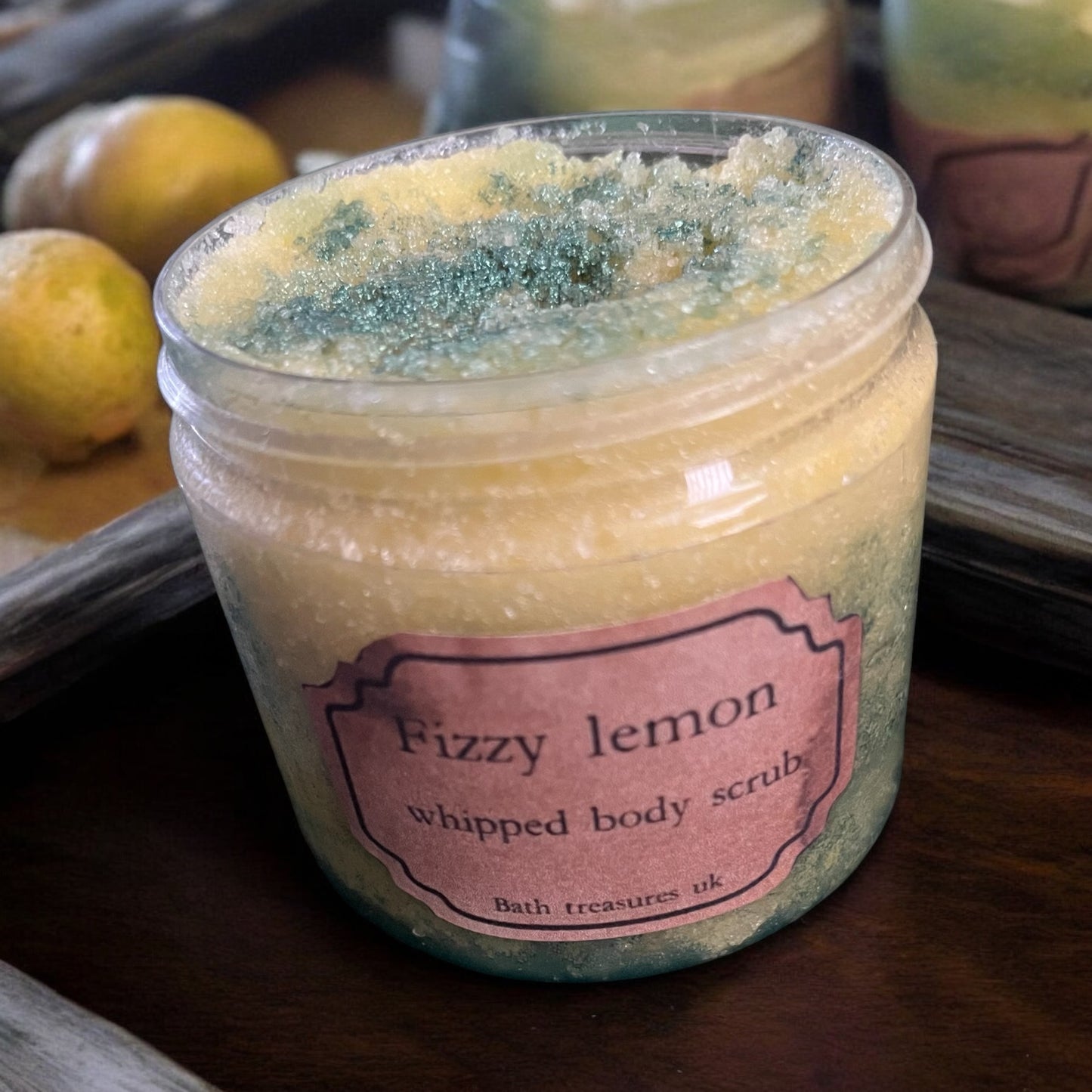 Fizzy lemon whipped body scrub 💫